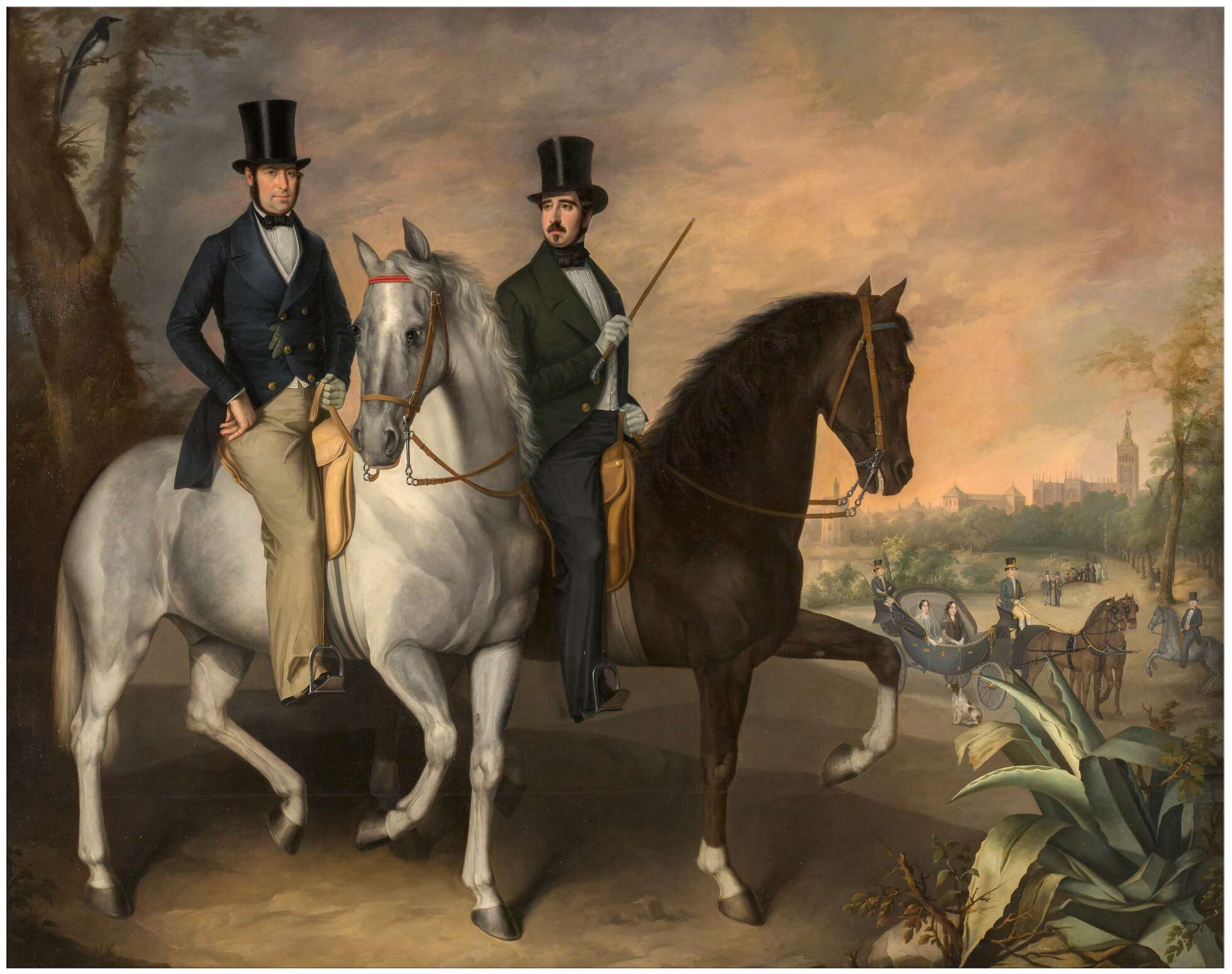 Pestaña 3.2_ Juan y Mariano Roca de Togores y Carrasco, nietos del I Conde de Pinohermoso, Señor de la Daya Vieja.